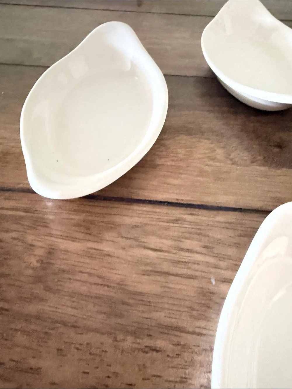 Set of 4 Vintage Hall China #520 White Oval Au Gratin Baking Dishes USA